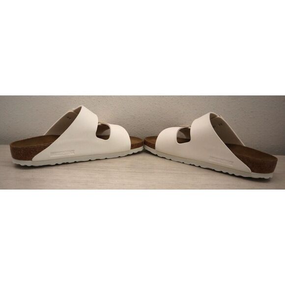 Birkenstock 1027339 Women's Sz EUR 37 US 6 Soft Beige Leather Arizona BS Sandals - Picture 10 of 16